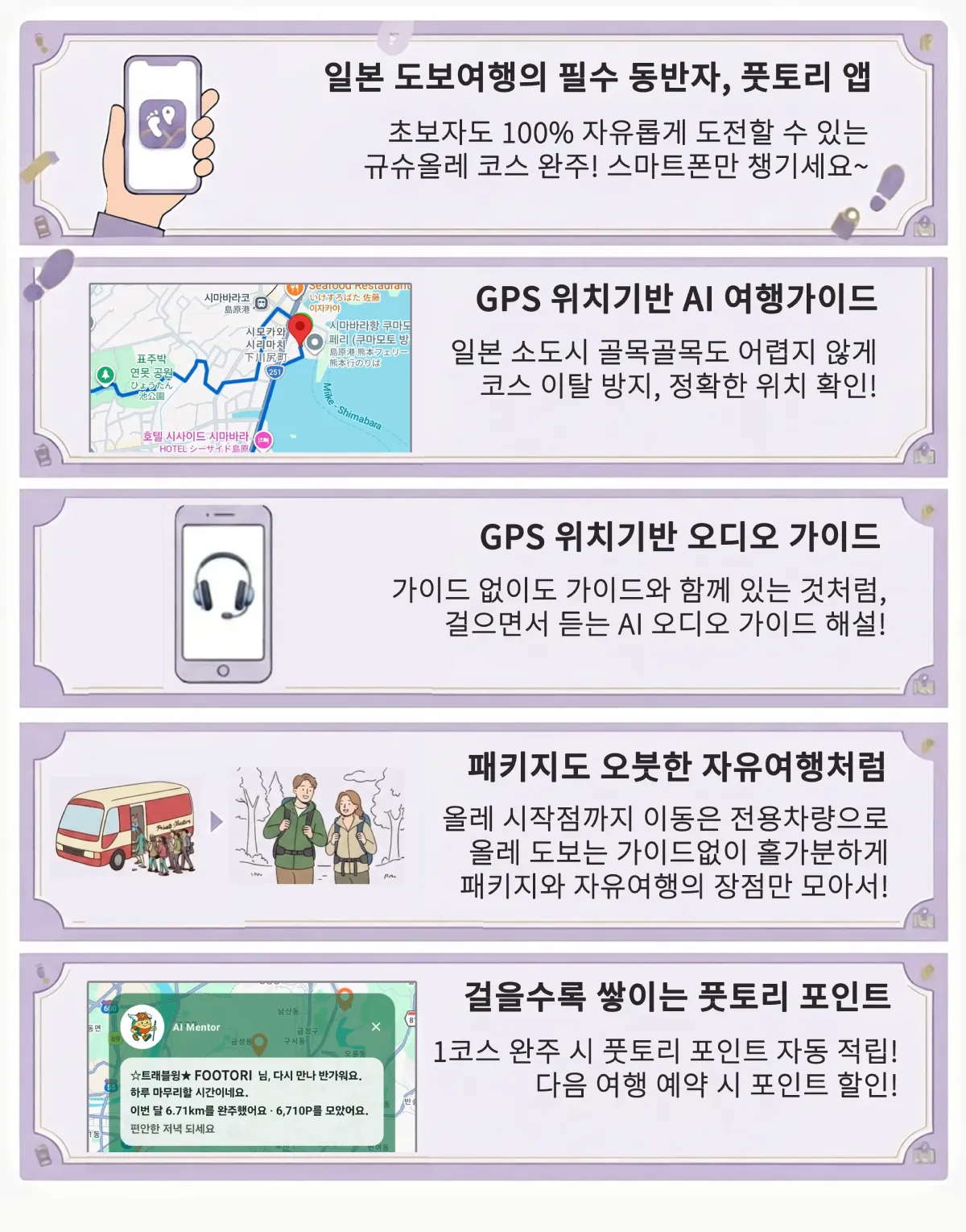 GPS 위치기반 AI 여행가이드 풋토리 앱의 장점